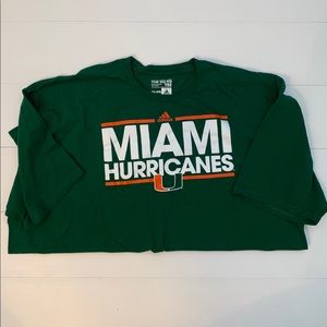 Miami Hurricanes 3xl ADIDAS Men’s T-shirt.